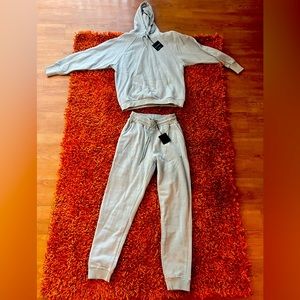 JLUXLABEL Sky Blue Phoenix Fleece Set - Size Medium NWT